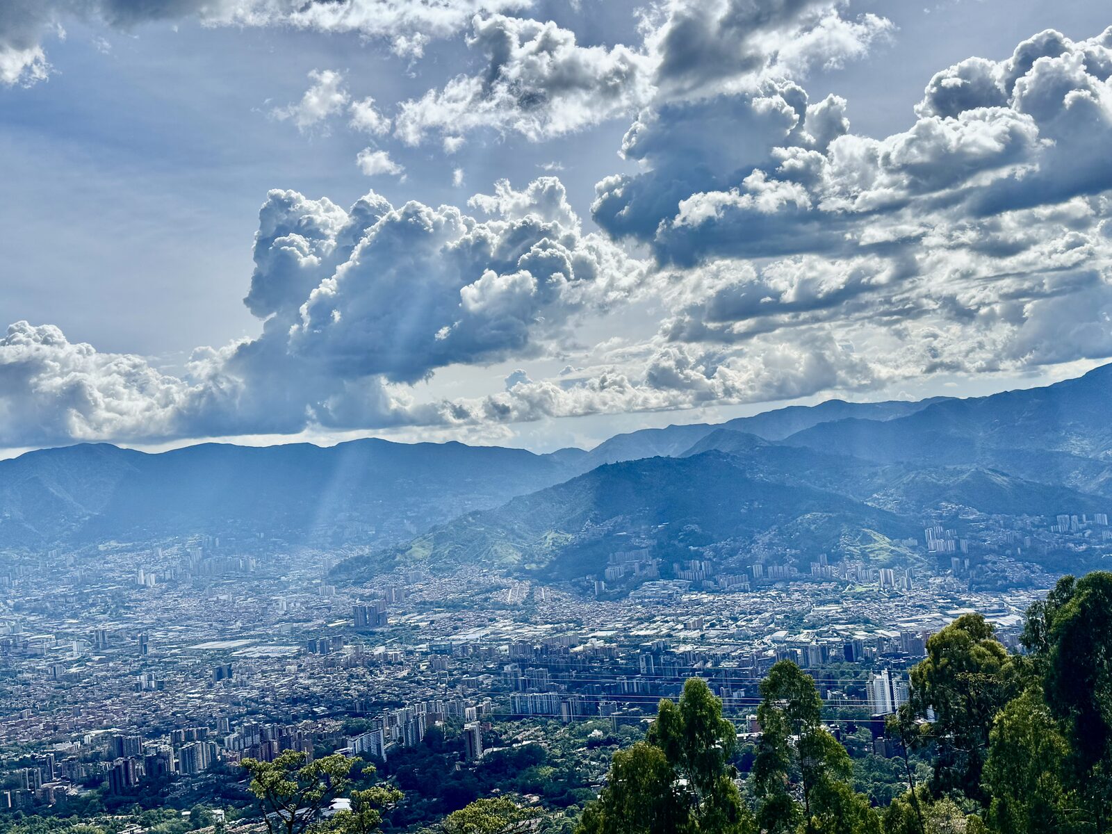 Vista panorámica de Medellín